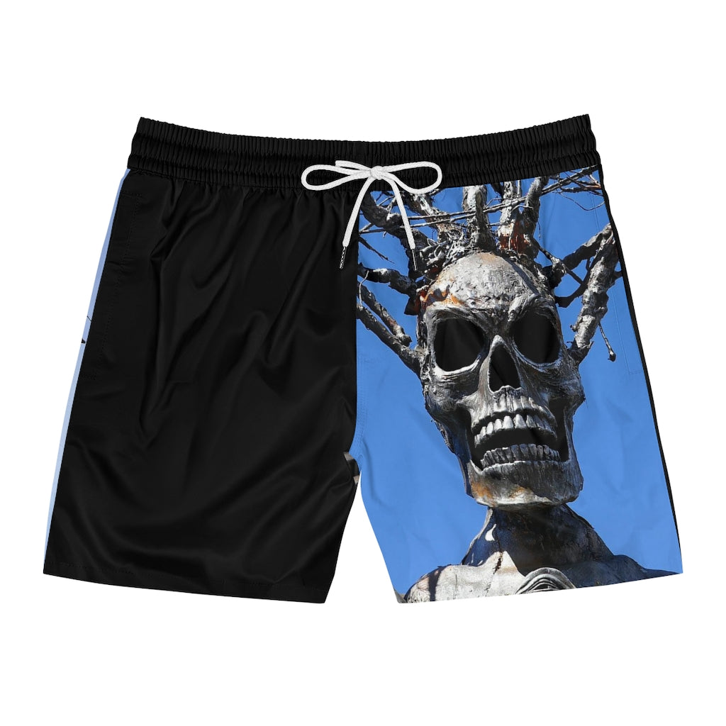 Skull Warriors - Men's Mid-Length Swim Shorts - Fry1Productions