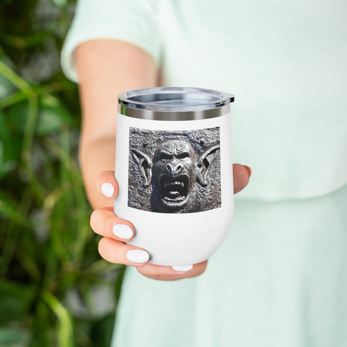 Frenzy Scream - 12 oz Insulated Wine Tumbler - Fry1Productions