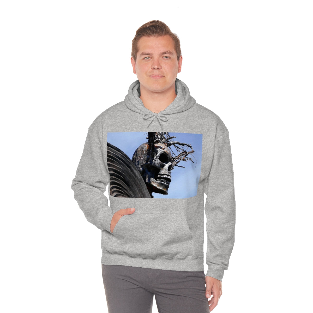 Skull Warrior - Unisex Heavy Blend Hooded Sweatshirt - Fry1Productions
