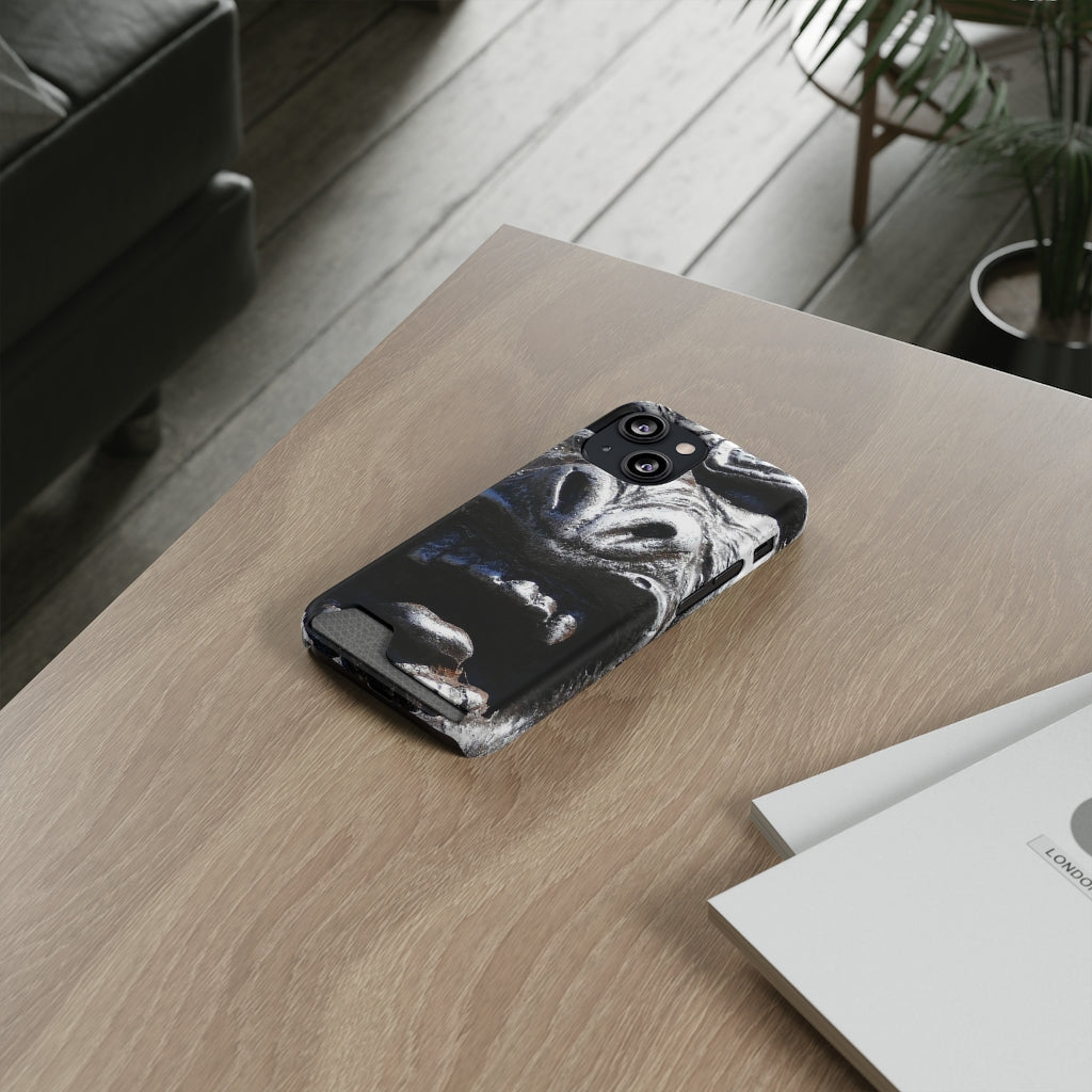 "Frenzy Scream" - Galaxy S22 S21 & iPhone 13 Case With Card Holder - Fry1Productions