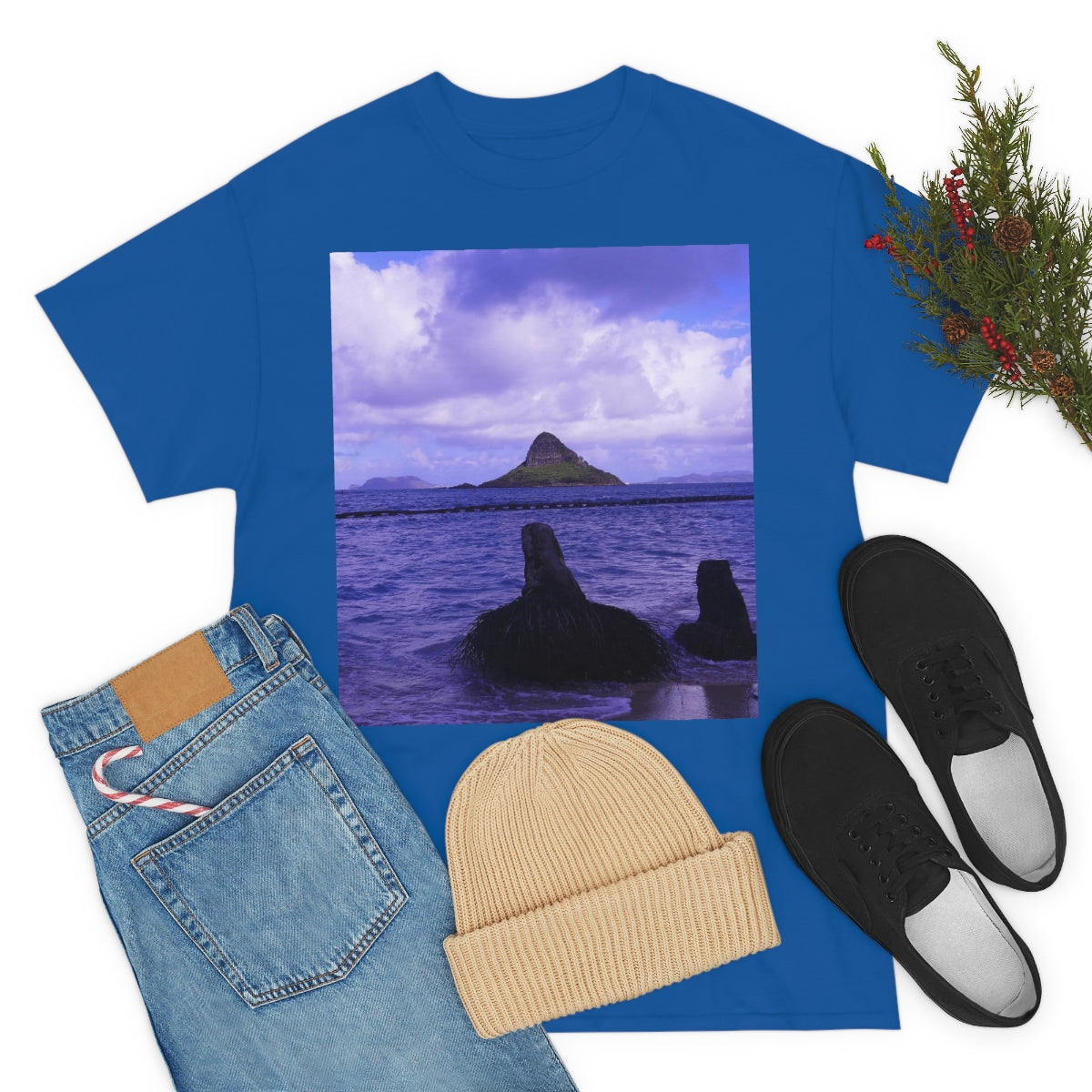 Wade To Chinaman's Hat - Unisex Heavy Cotton Tee - Fry1Productions