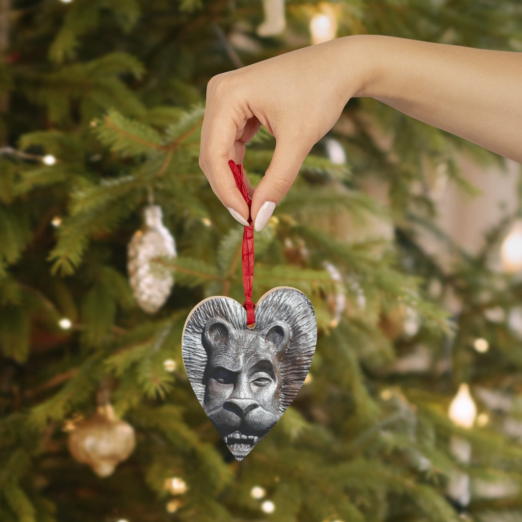 Lion's Friends Forever - Wooden Christmas Ornaments - Fry1Productions