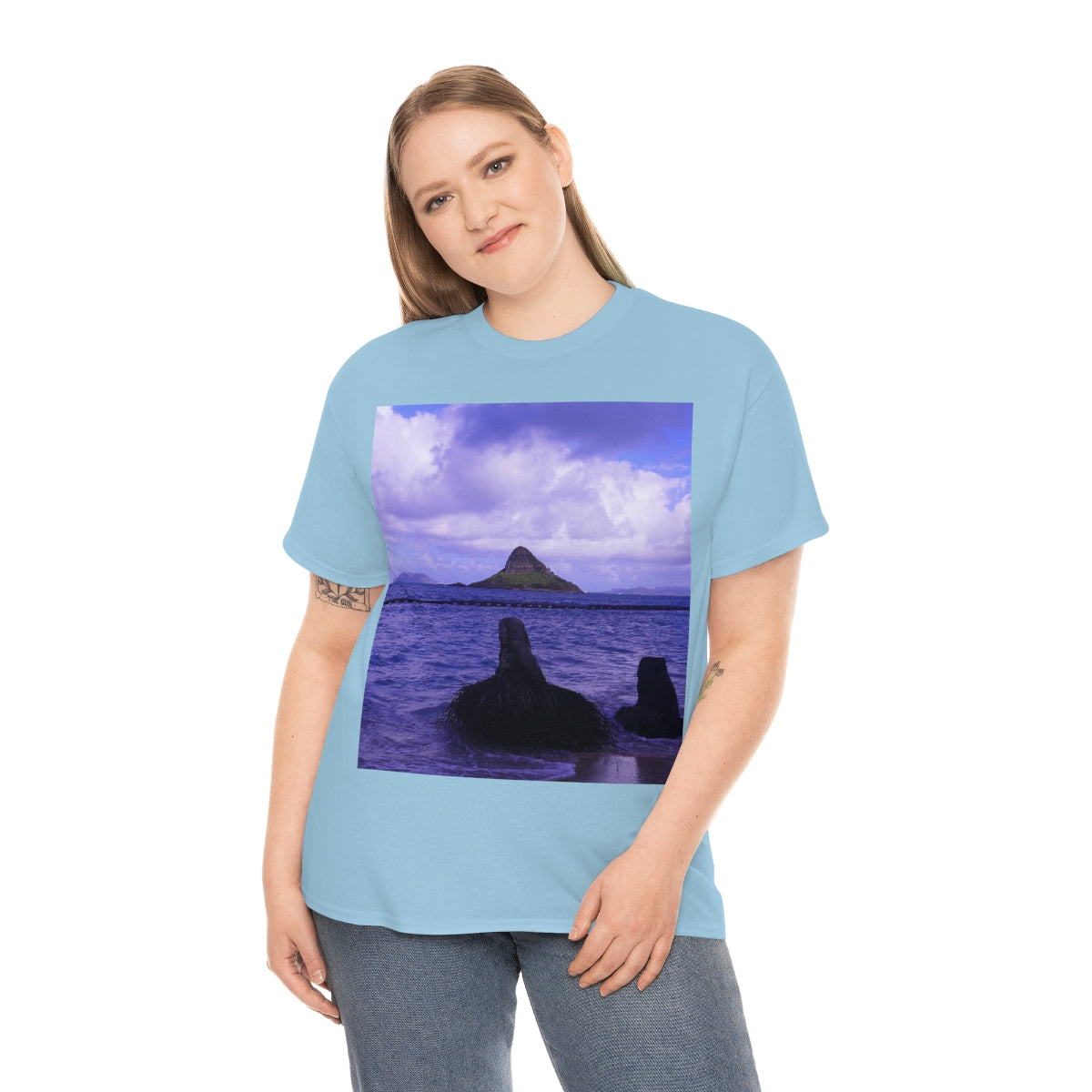 Wade To Chinaman's Hat - Unisex Heavy Cotton Tee - Fry1Productions