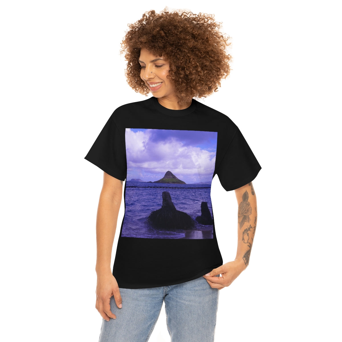 Wade To Chinaman's Hat - Unisex Heavy Cotton Tee - Fry1Productions