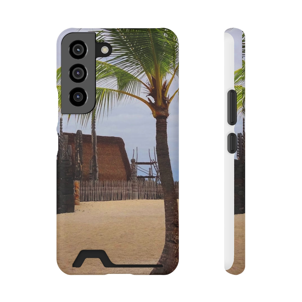 “Florescence Hale O Keawe” - Galaxy S22 S21 & iPhone 13 Case With Card Holder - Fry1Productions