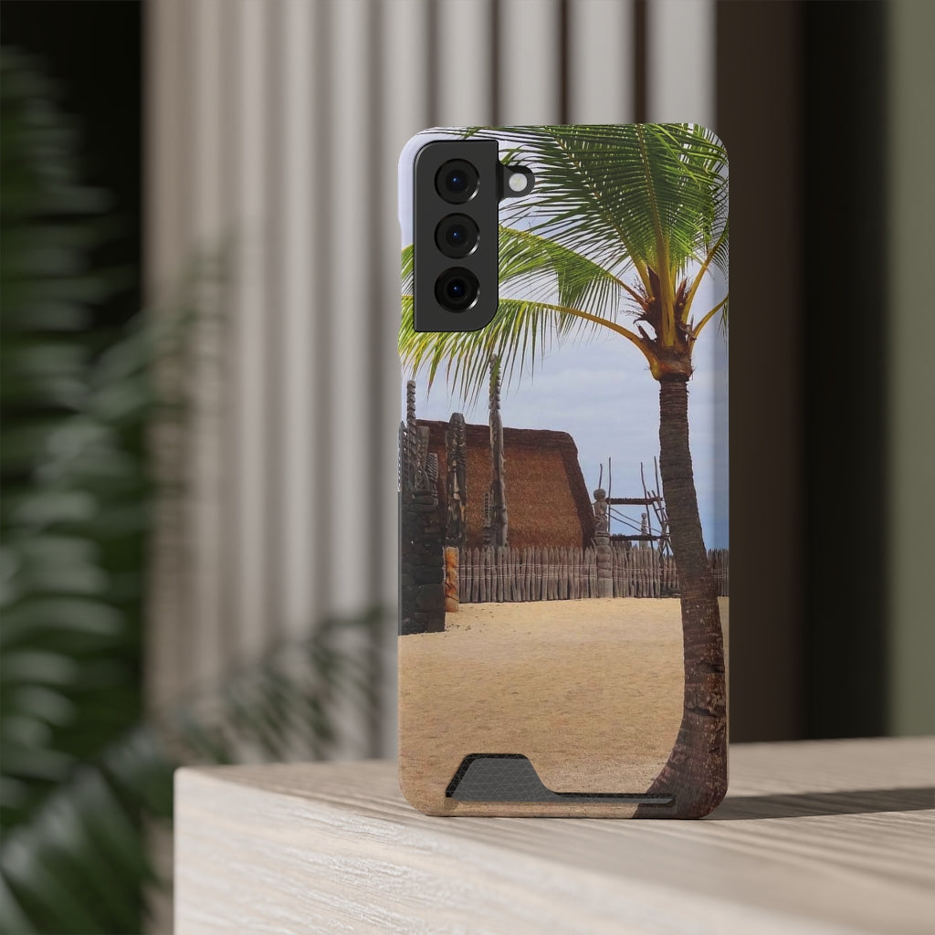 “Florescence Hale O Keawe” - Galaxy S22 S21 & iPhone 13 Case With Card Holder - Fry1Productions