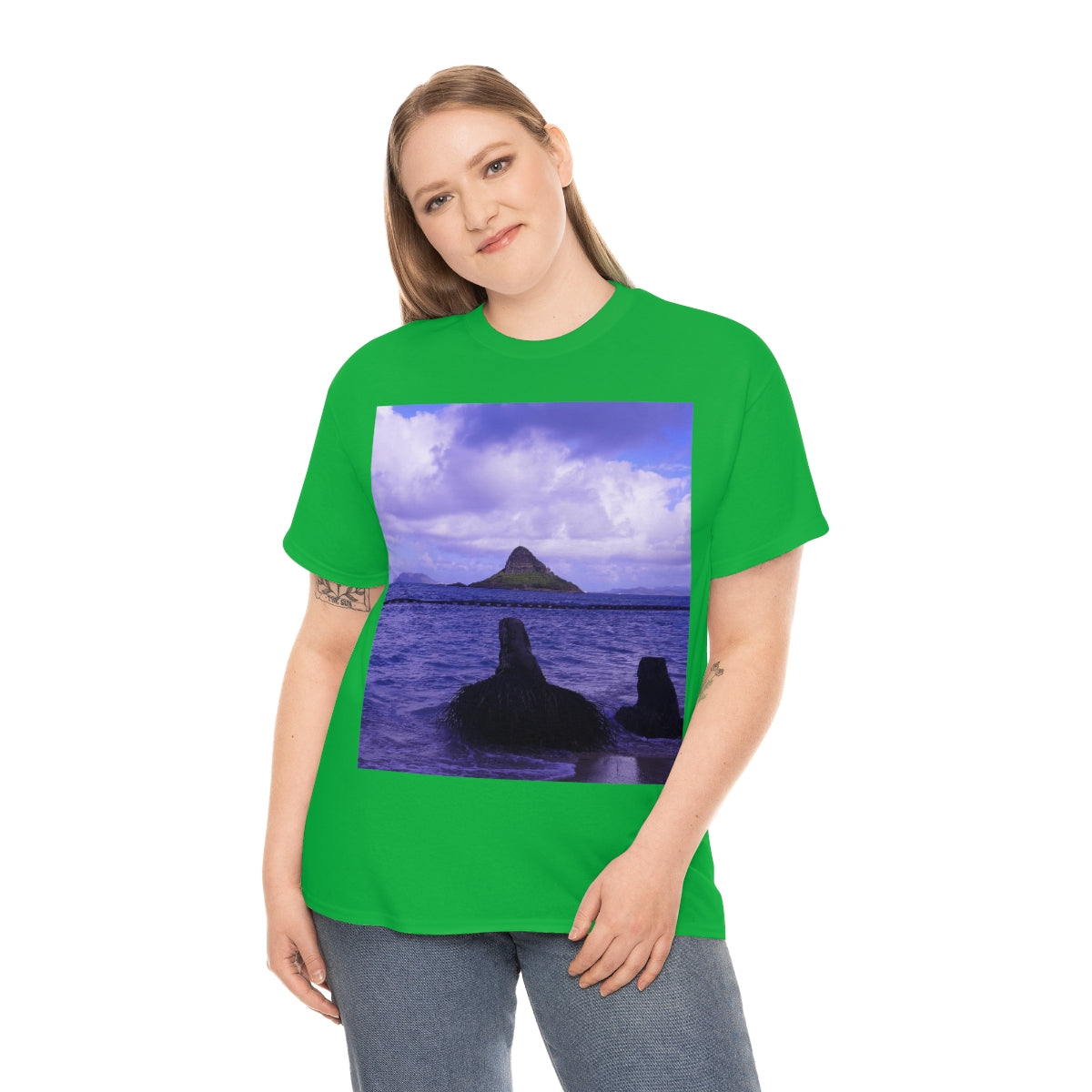 Wade To Chinaman's Hat - Unisex Heavy Cotton Tee - Fry1Productions