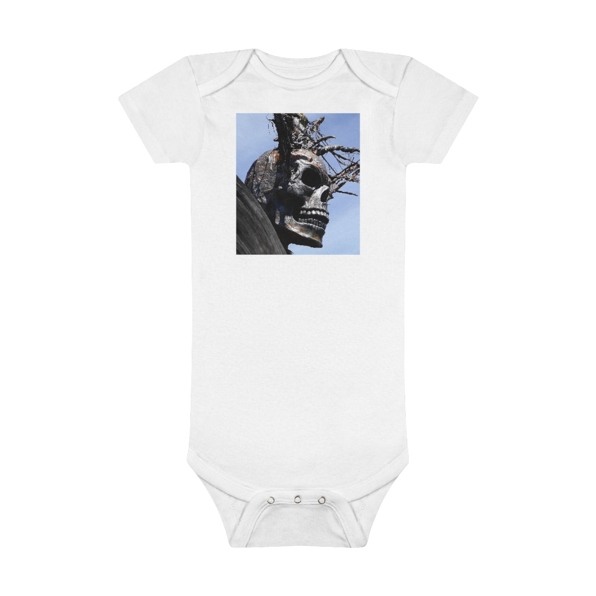 Skull Warrior - Baby Short Sleeve Onesie - Fry1Productions