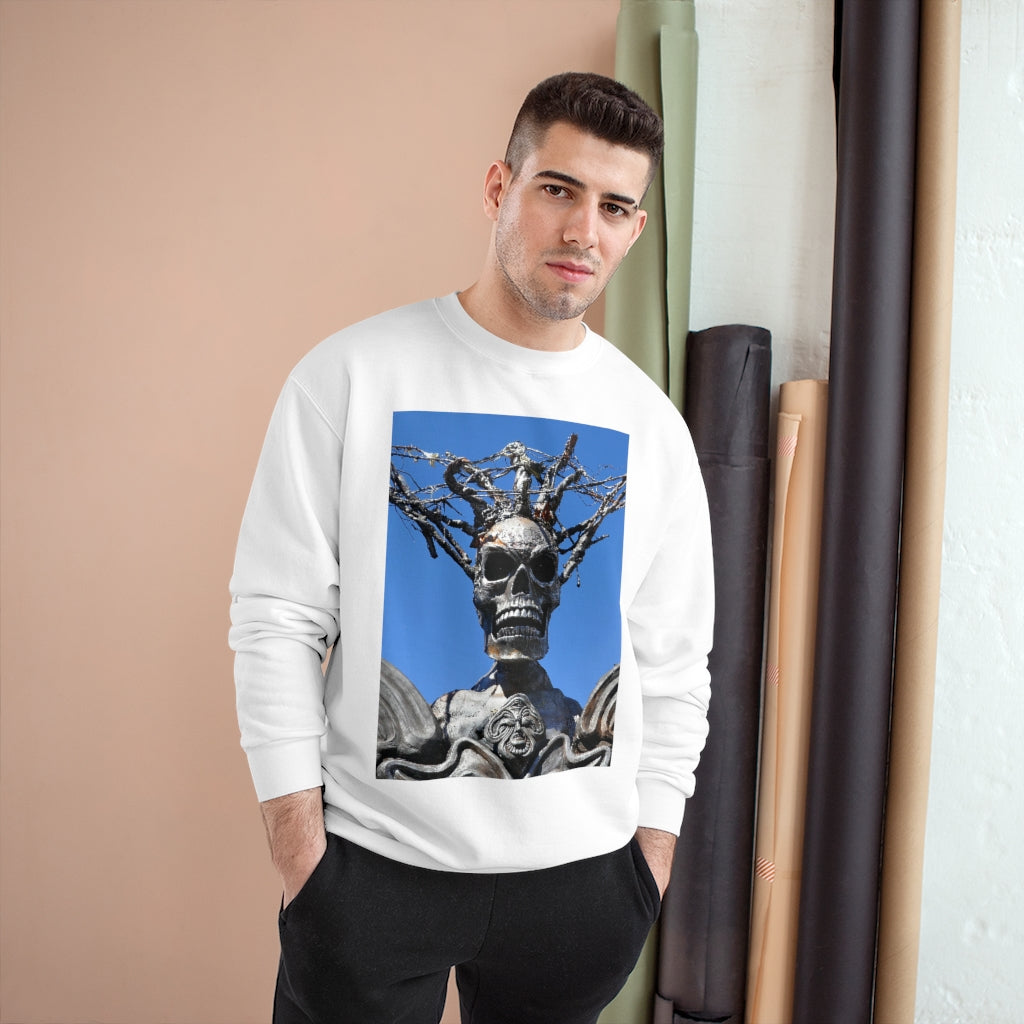 Skull Warrior Stare - Champion Sweatshirt - Fry1Productions