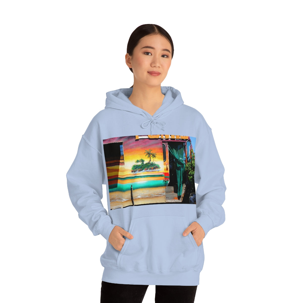 Island Love - Unisex Heavy Blend Hooded Sweatshirt - Fry1Productions