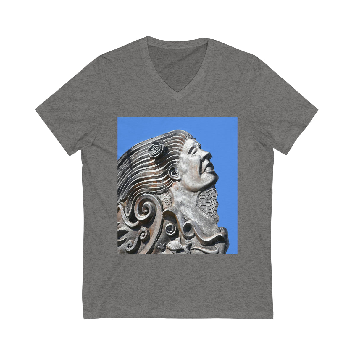 Nymph Beauty - Unisex Jersey Short Sleeve V-Neck Tee - Fry1Productions