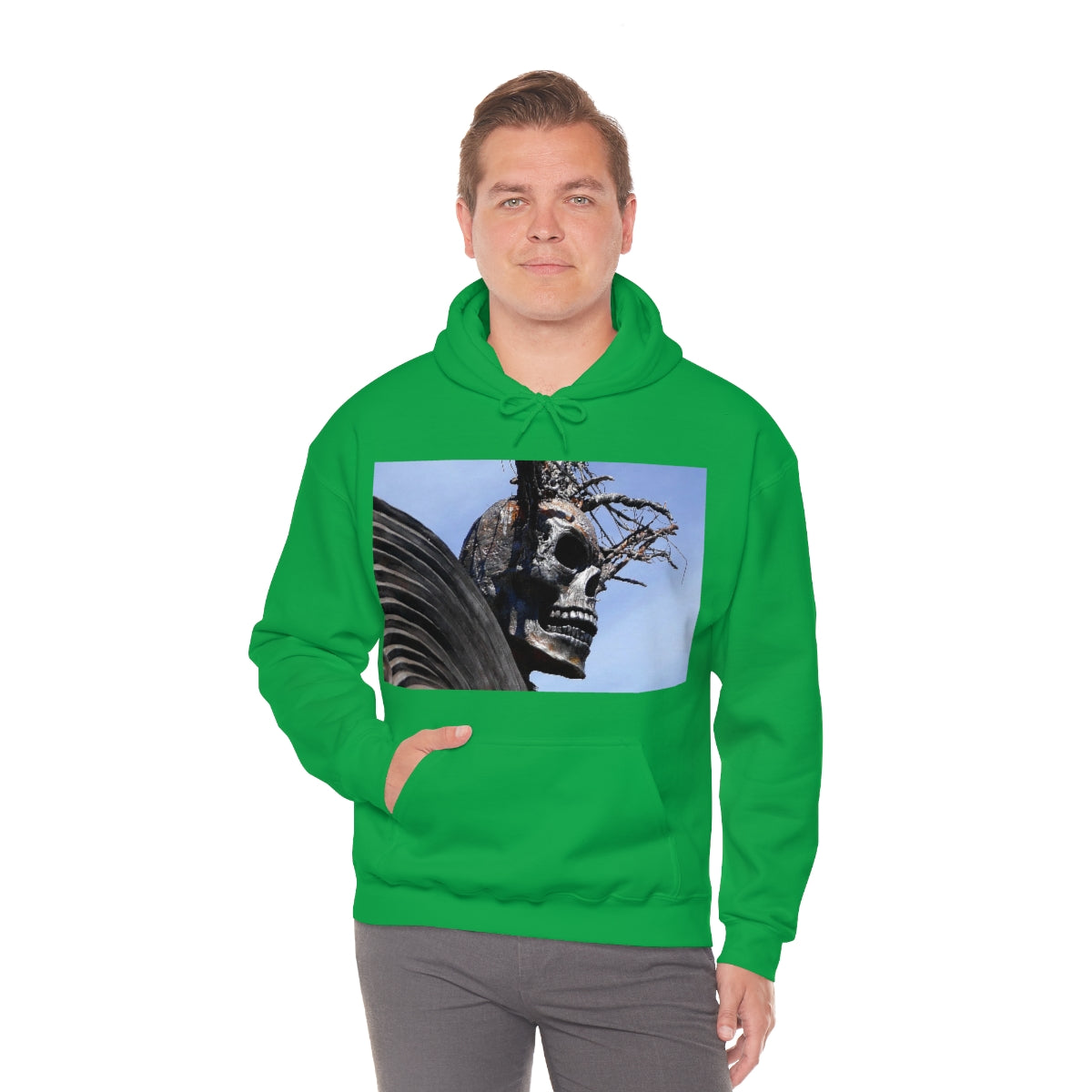 Skull Warrior - Unisex Heavy Blend Hooded Sweatshirt - Fry1Productions