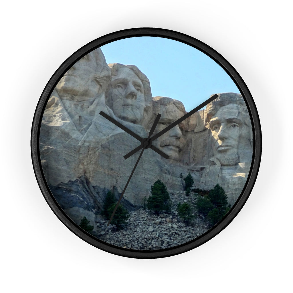 "History Remembered Forever" - 10" Wooden Frame Wall Clock - Fry1Productions
