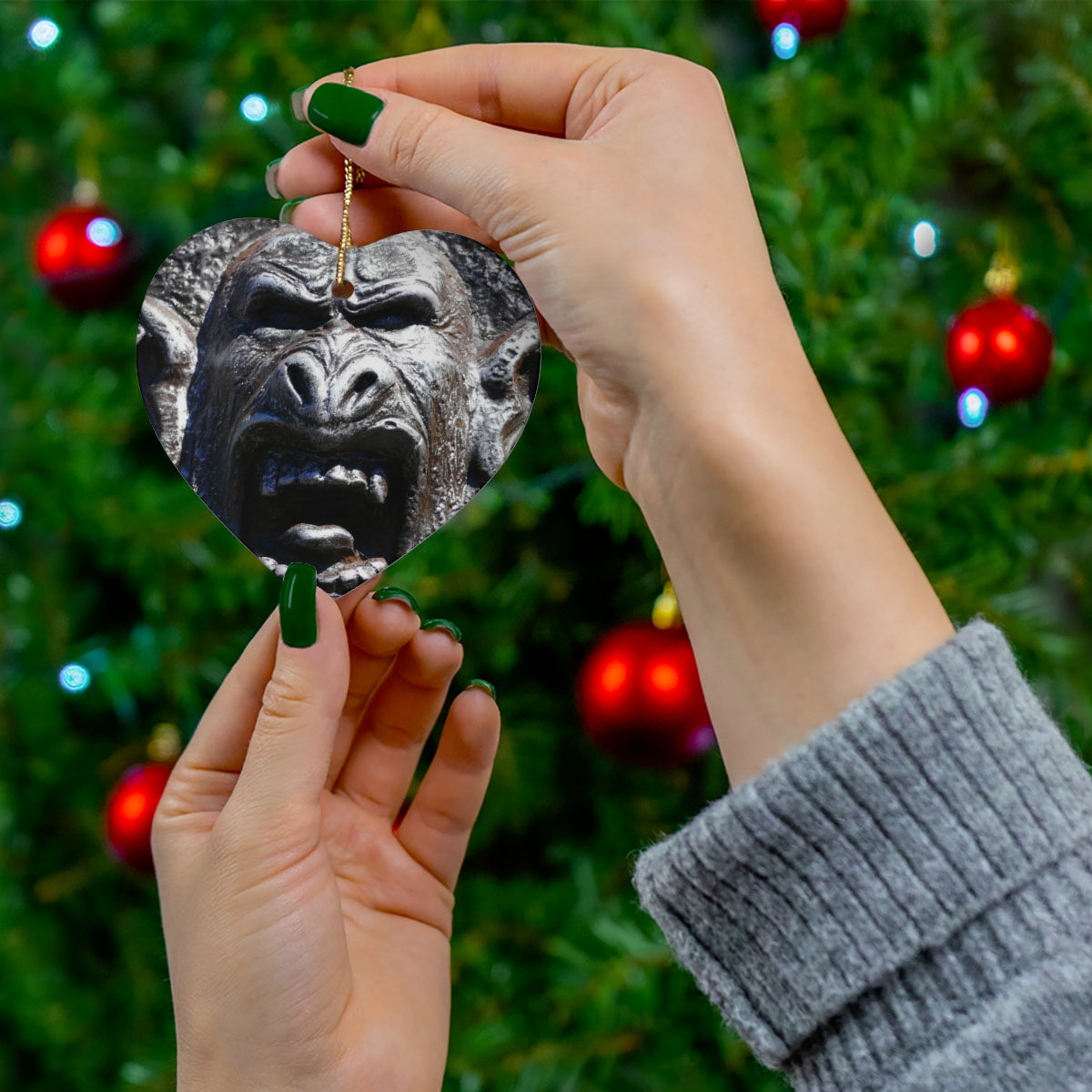 Frenzy Scream - Ceramic Ornaments - Fry1Productions