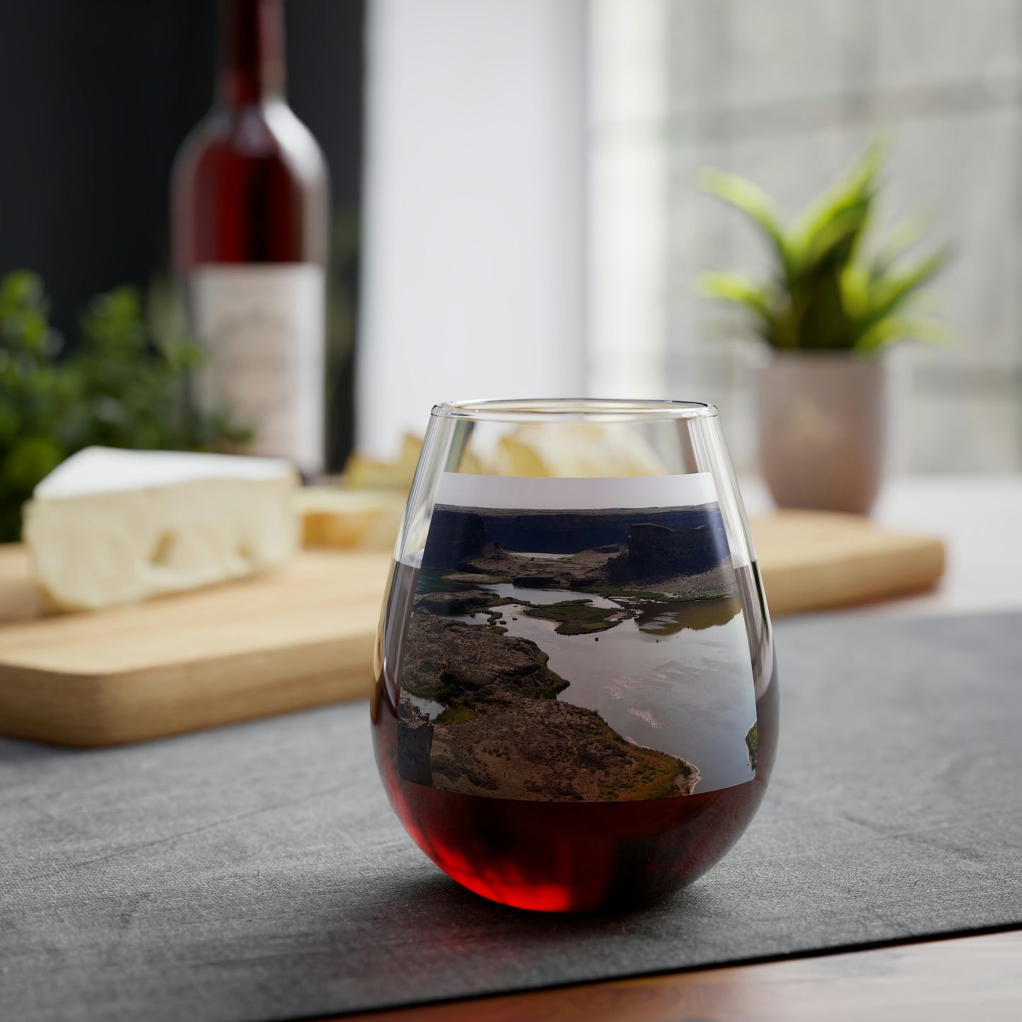 Reminisce of Ancient Thunder - Stemless Wine Glass, 11.75 oz - Fry1Productions