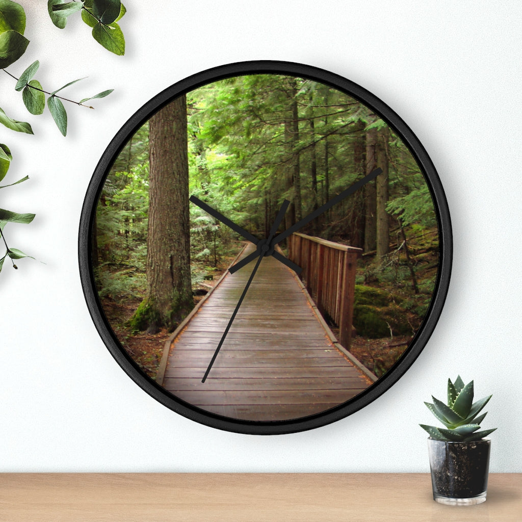 "Fauna Flora" - 10" Wooden Frame Wall Clock - Fry1Productions