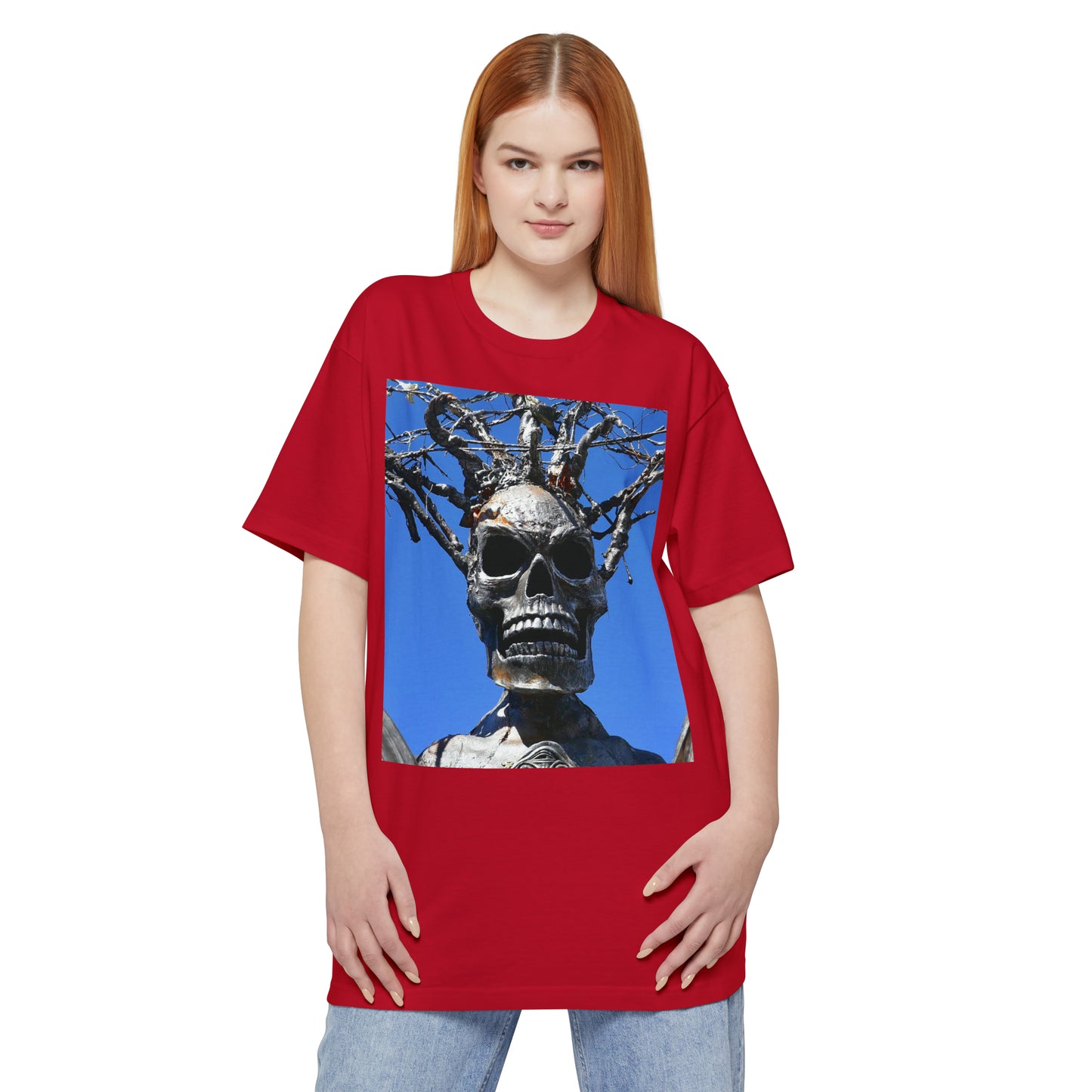 Skull Warrior Stare - Unisex Tall Beefy T-Shirt - Fry1Productions