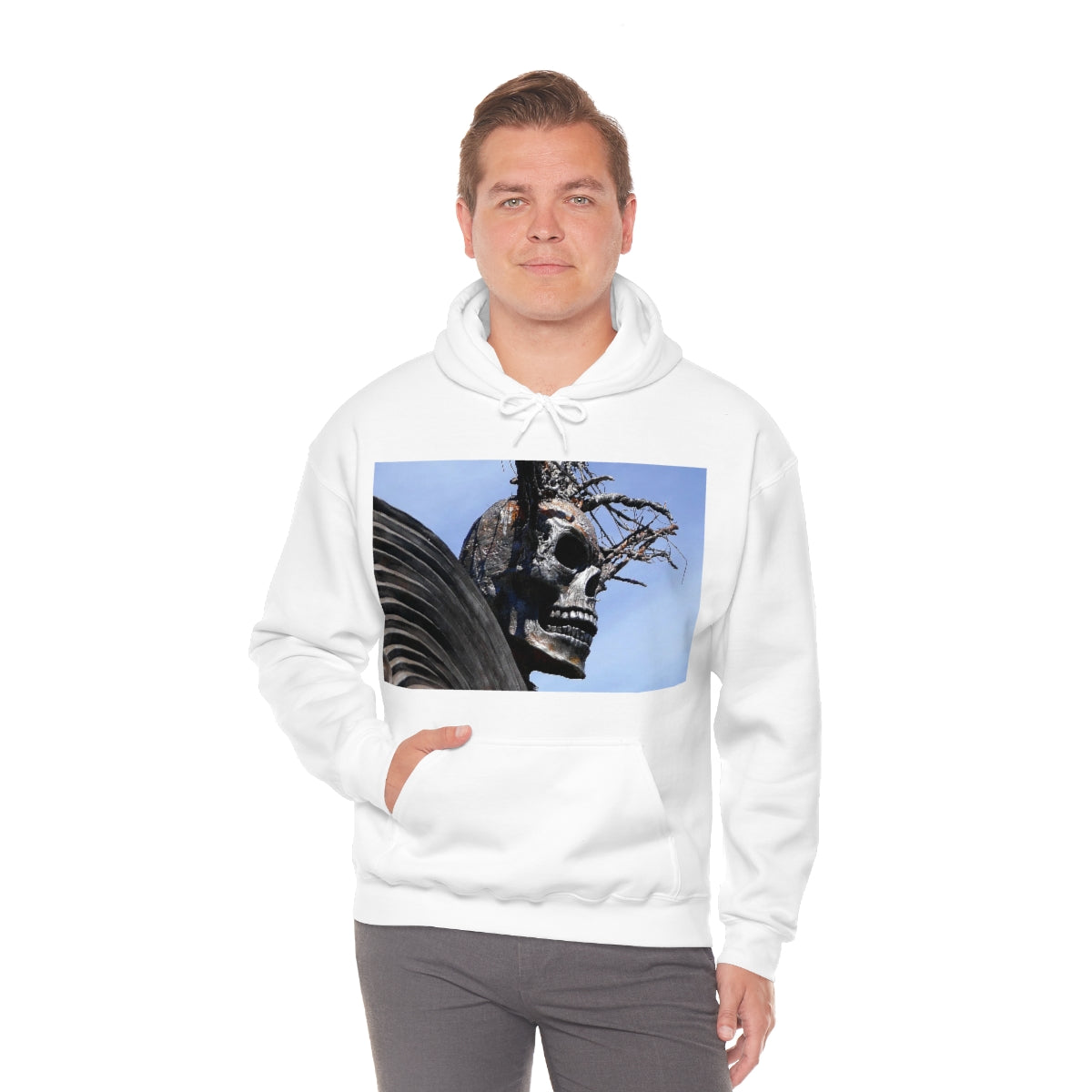 Skull Warrior - Unisex Heavy Blend Hooded Sweatshirt - Fry1Productions