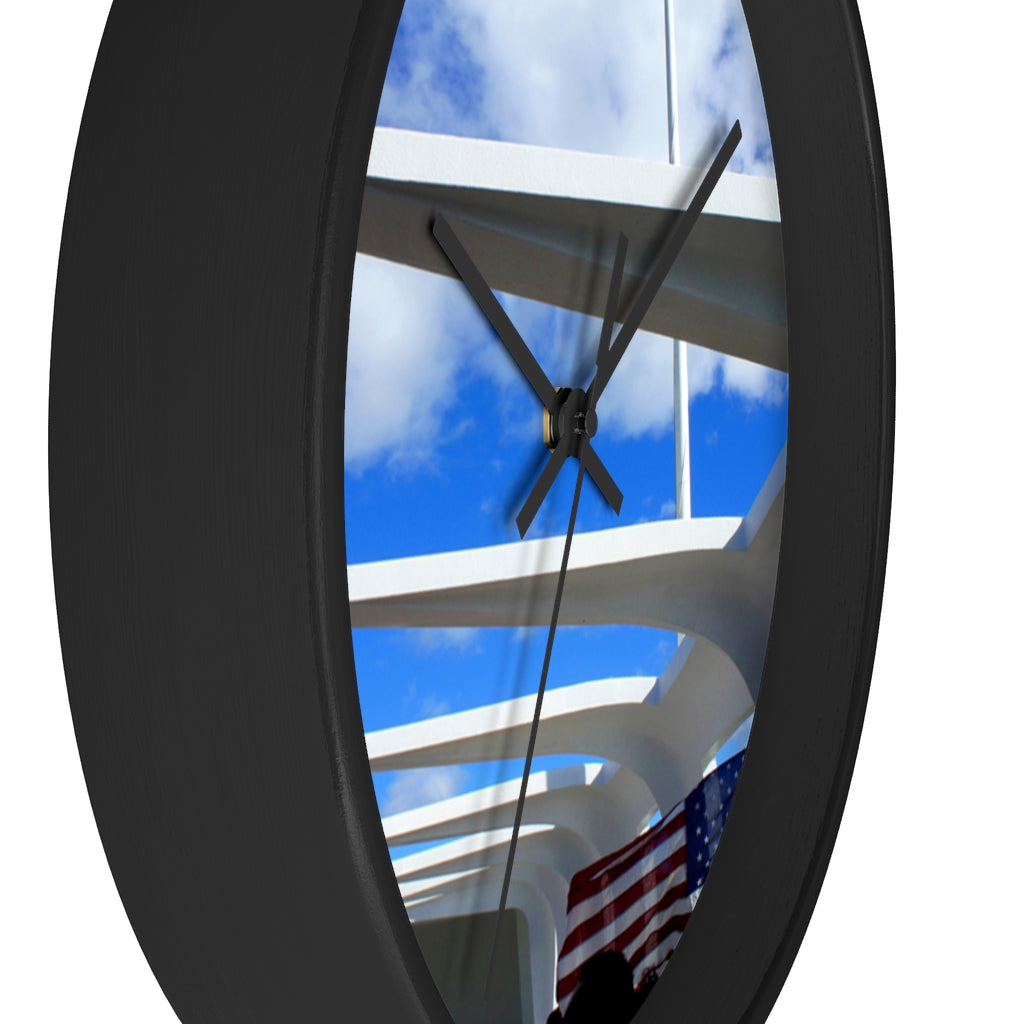 "In Solemn Remembrance Forever" - 10" Wooden Frame Wall Clock - Fry1Productions
