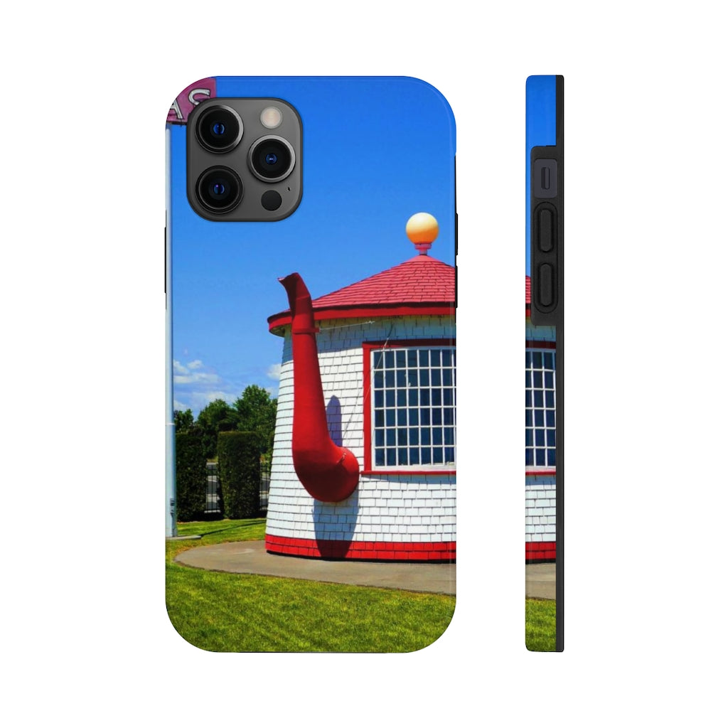 "Historic Teapot Dome Service Station" - iPhone Tough Case - Fry1Productions