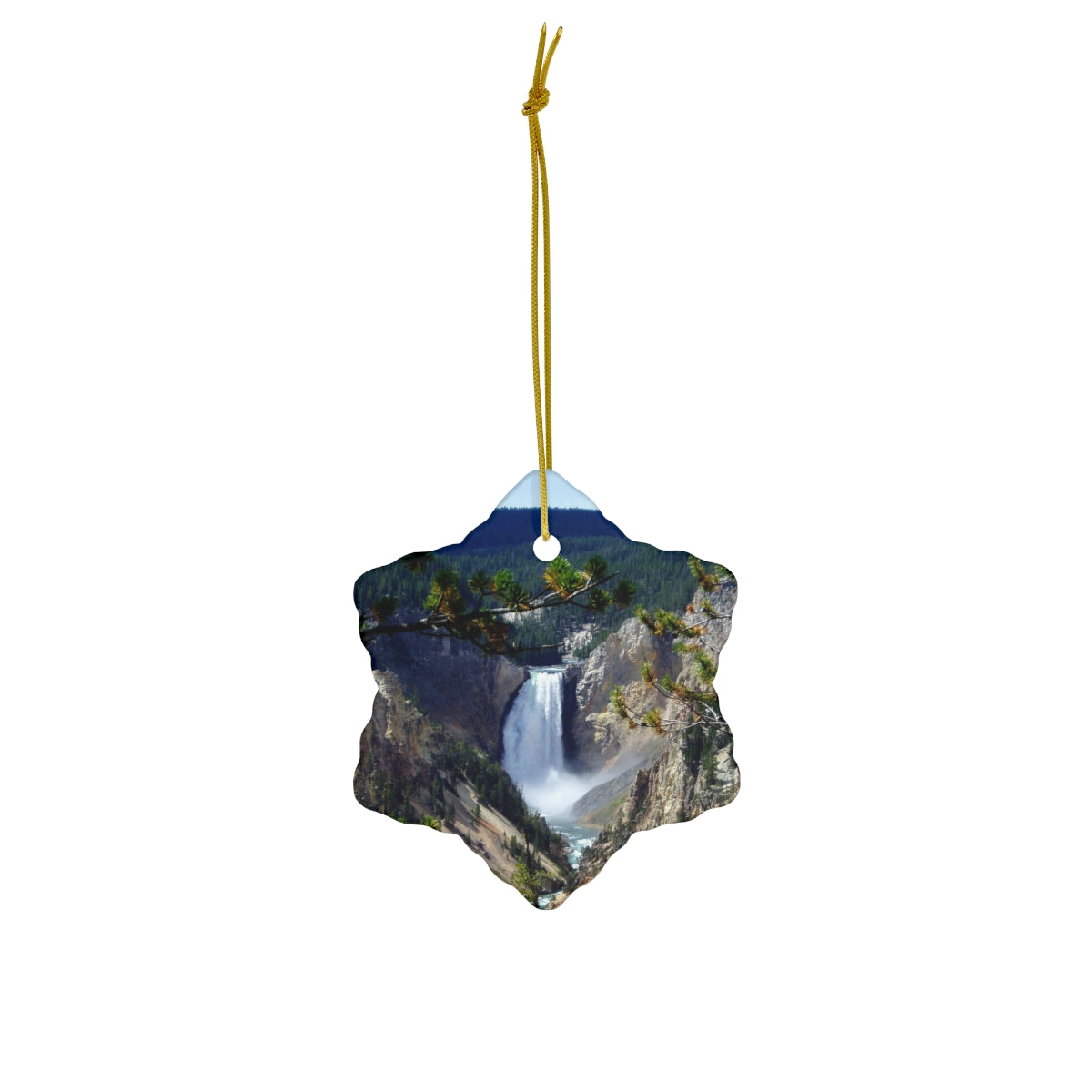 Yellowstone's Splendor - Ceramic Ornaments - Fry1Productions