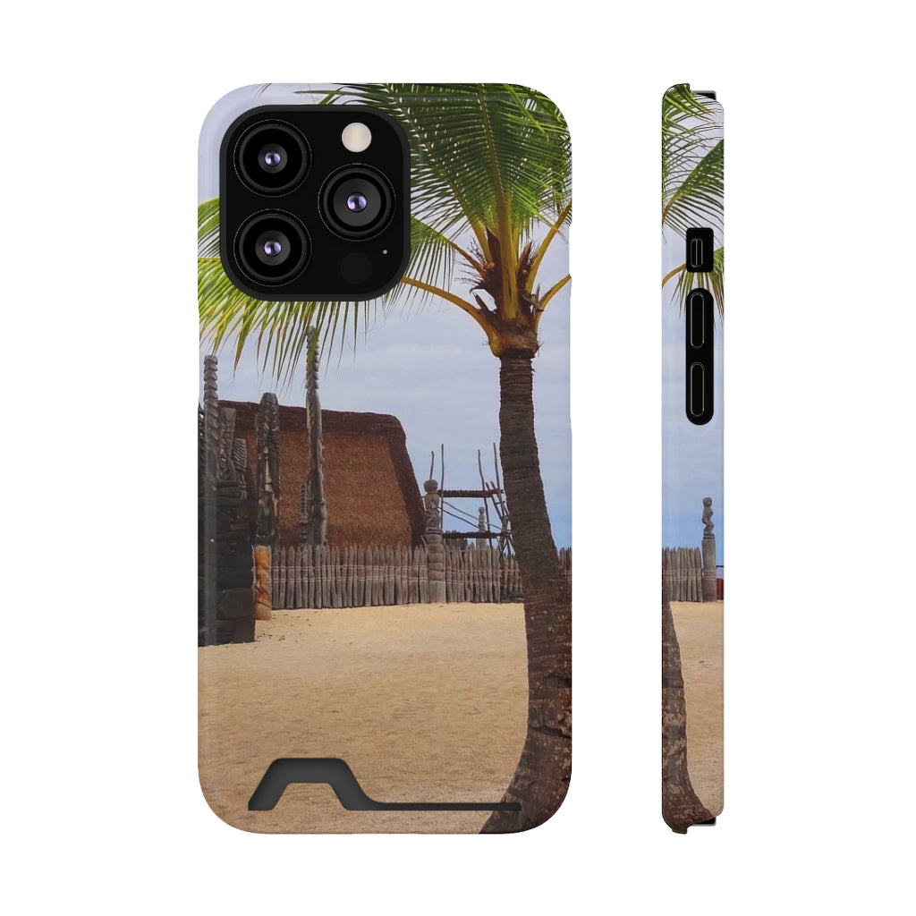 “Florescence Hale O Keawe” - Galaxy S22 S21 & iPhone 13 Case With Card Holder - Fry1Productions