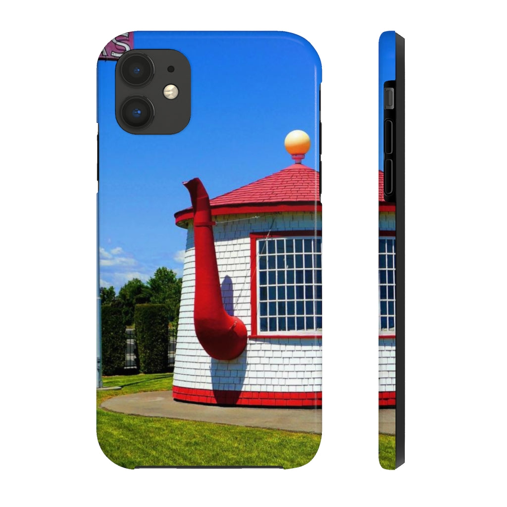 "Historic Teapot Dome Service Station" - iPhone Tough Case - Fry1Productions