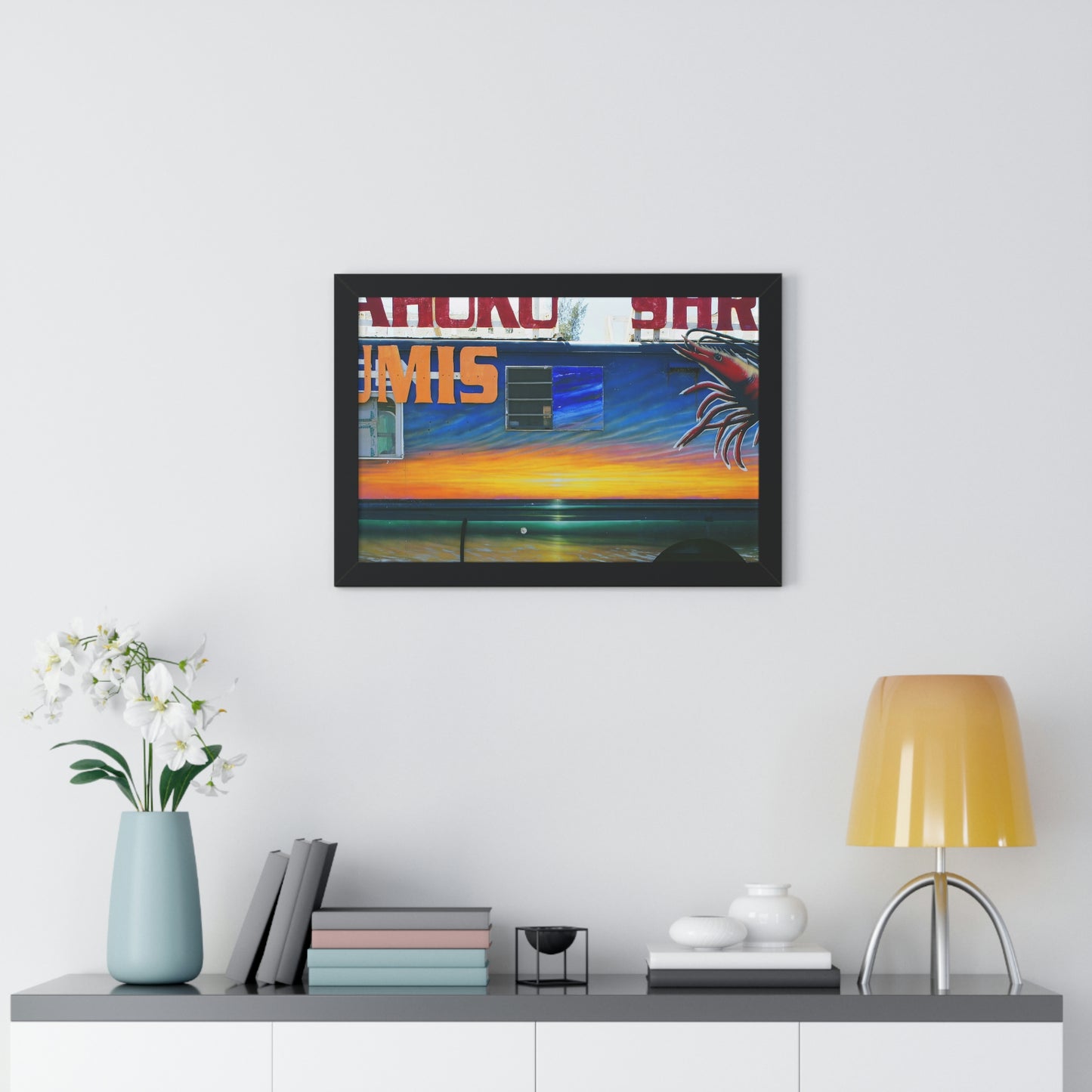 Fumis Aloha - Framed Horizontal Poster - Fry1Productions