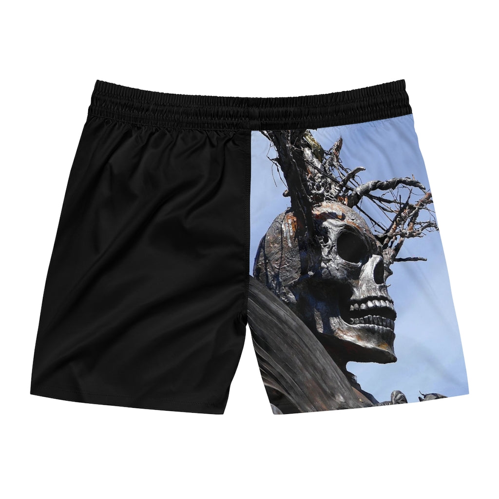 Skull Warriors - Men's Mid-Length Swim Shorts - Fry1Productions