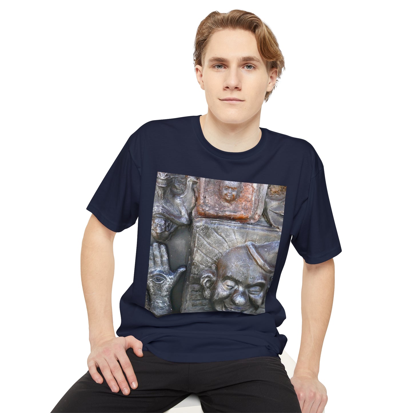 Cosmic Laughter - Unisex Long Body Urban T-Shirt - Fry1Productions