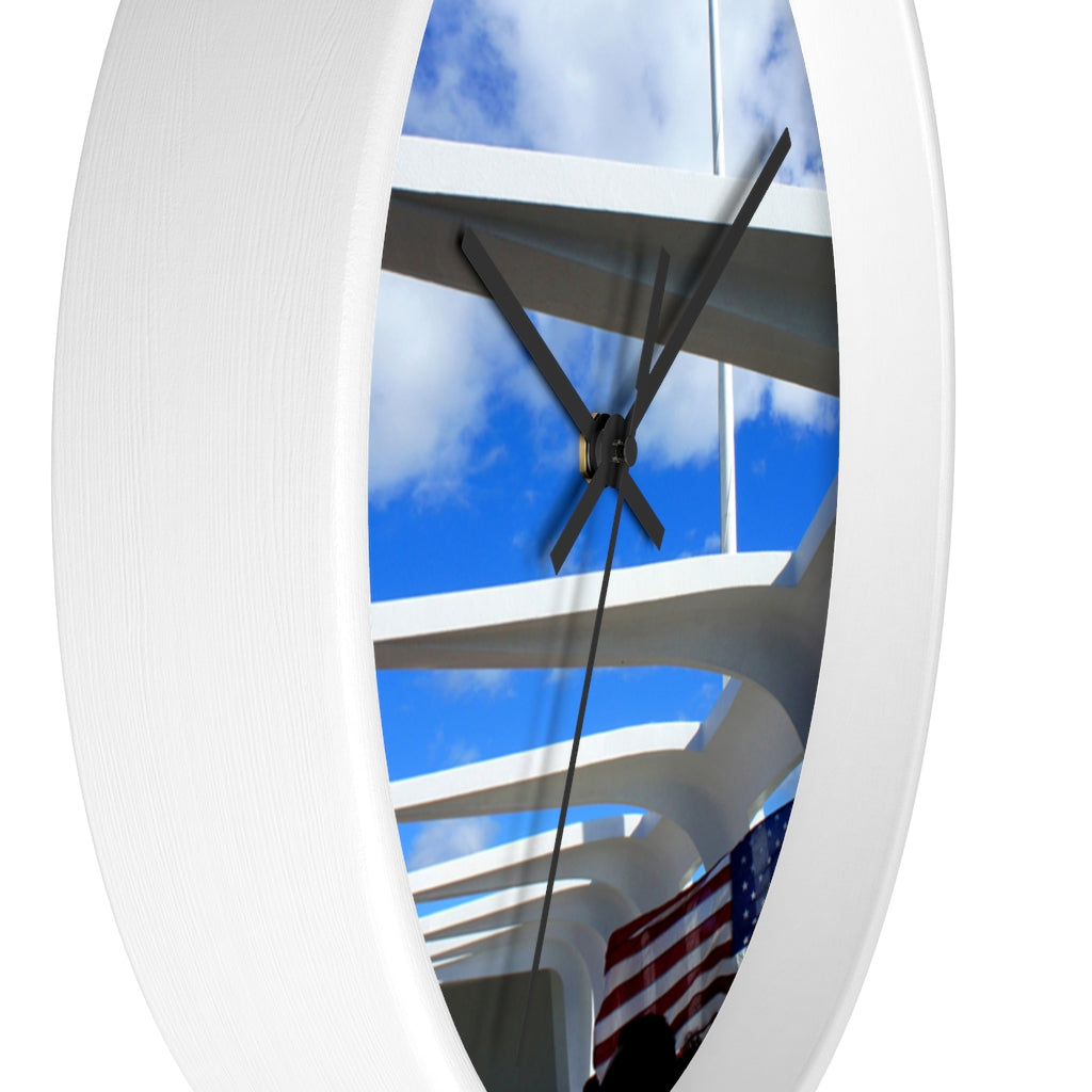 "In Solemn Remembrance Forever" - 10" Wooden Frame Wall Clock - Fry1Productions