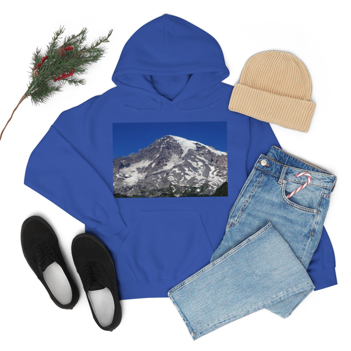 Majestic Mt. Rainier - Unisex Heavy Blend Hooded Sweatshirt - Fry1Productions