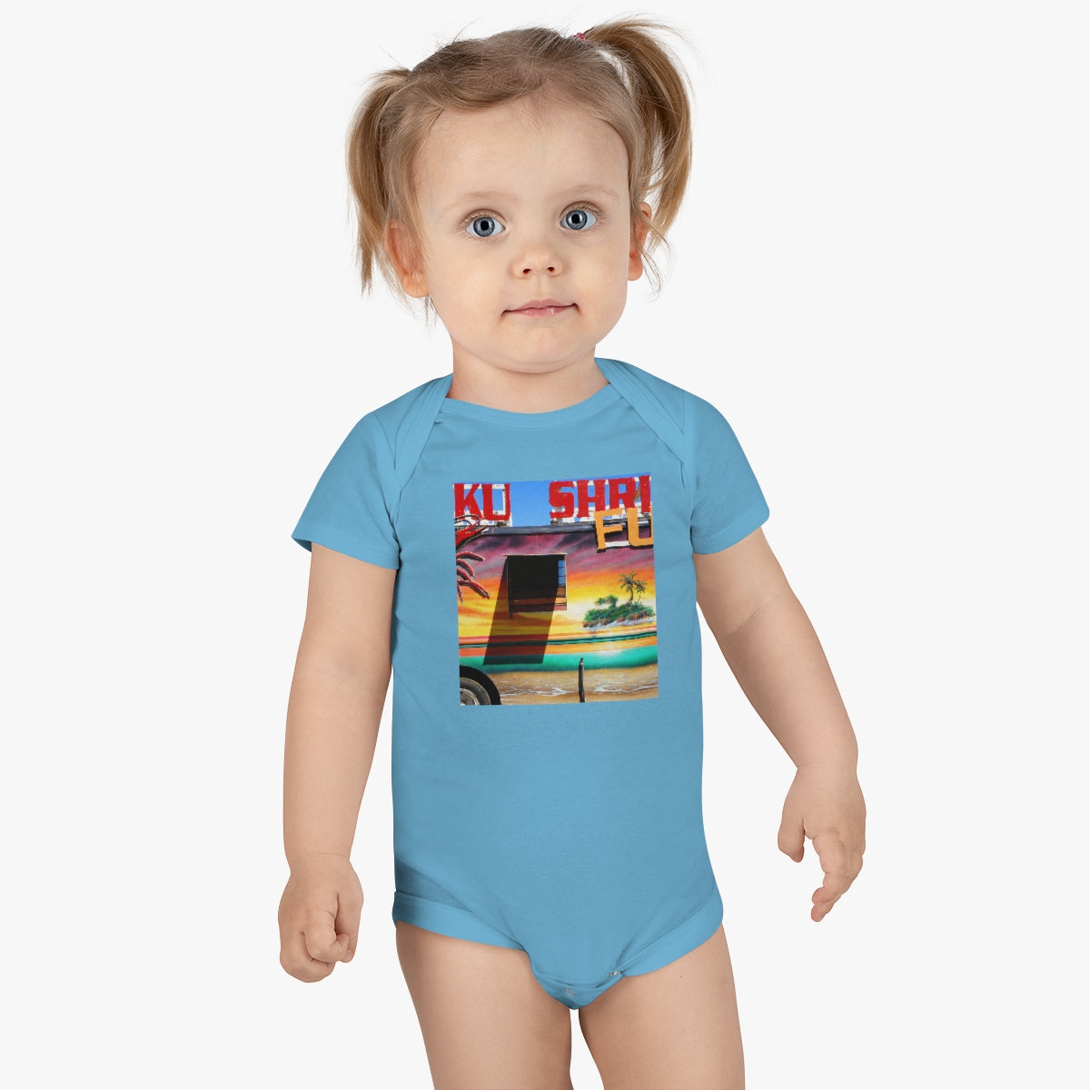 Island Love - Baby Short Sleeve Onesie - Fry1Productions