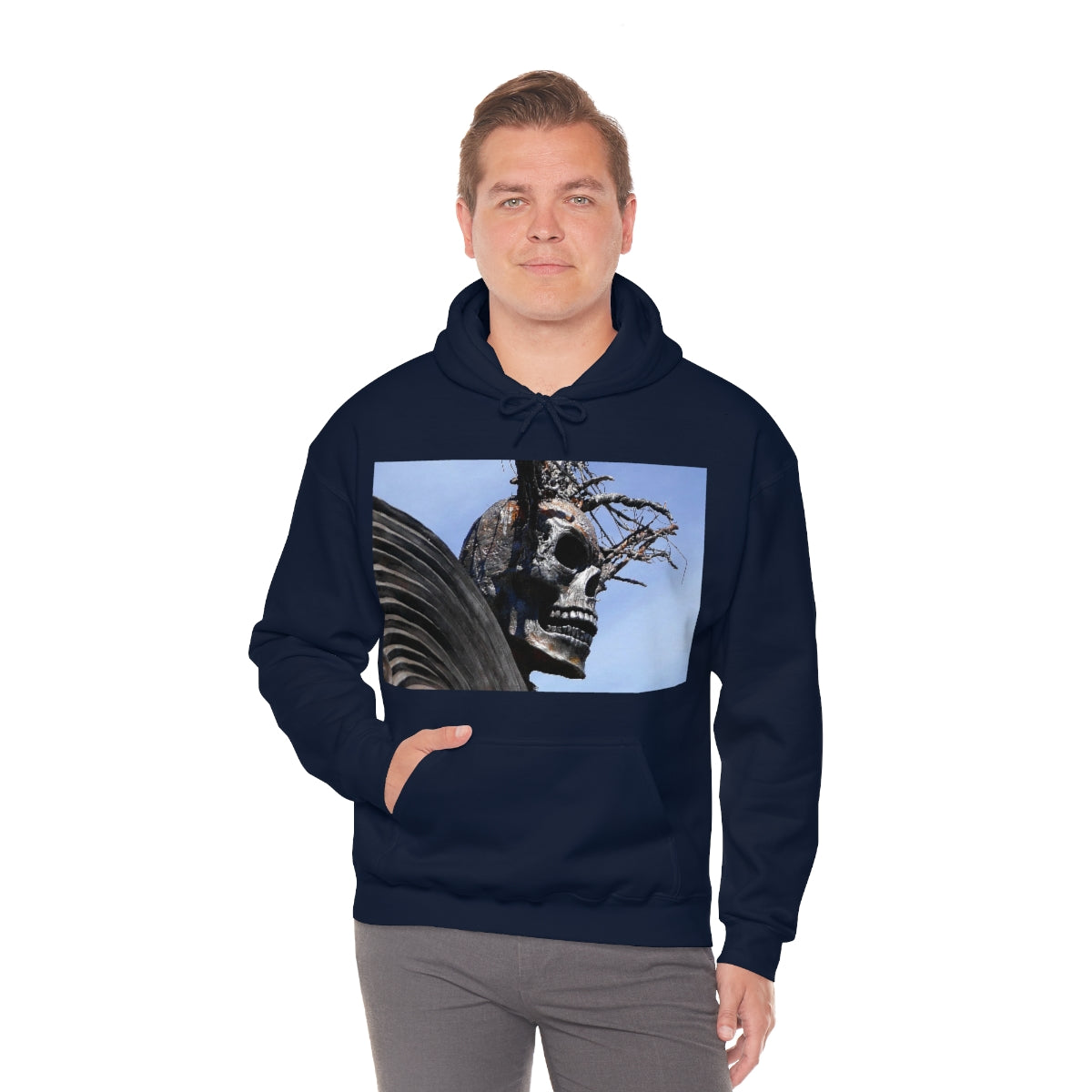 Skull Warrior - Unisex Heavy Blend Hooded Sweatshirt - Fry1Productions
