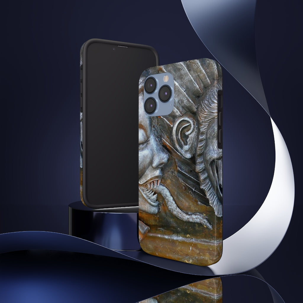 "Snakily Speaking" - iPhone Tough Case - Fry1Productions