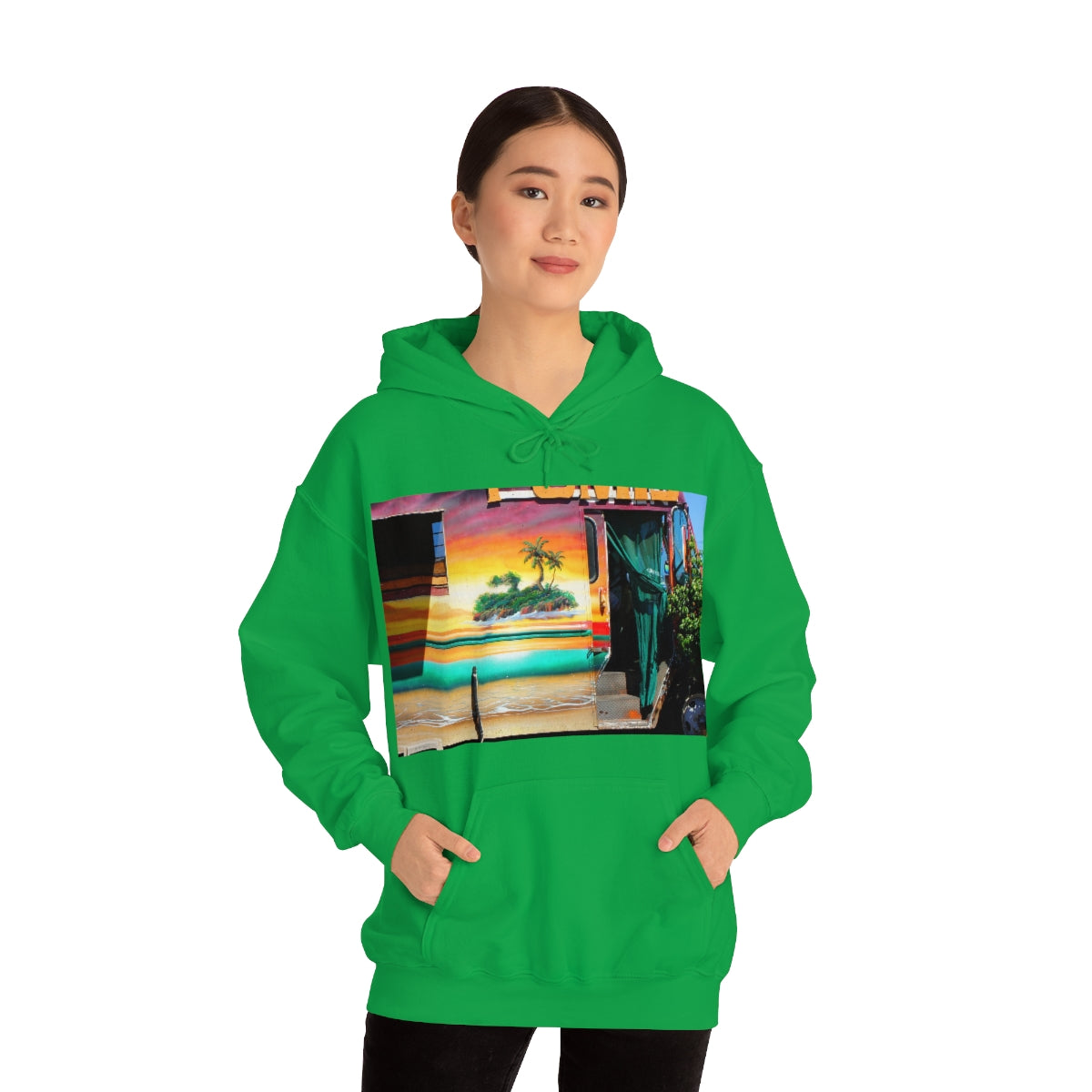 Island Love - Unisex Heavy Blend Hooded Sweatshirt - Fry1Productions
