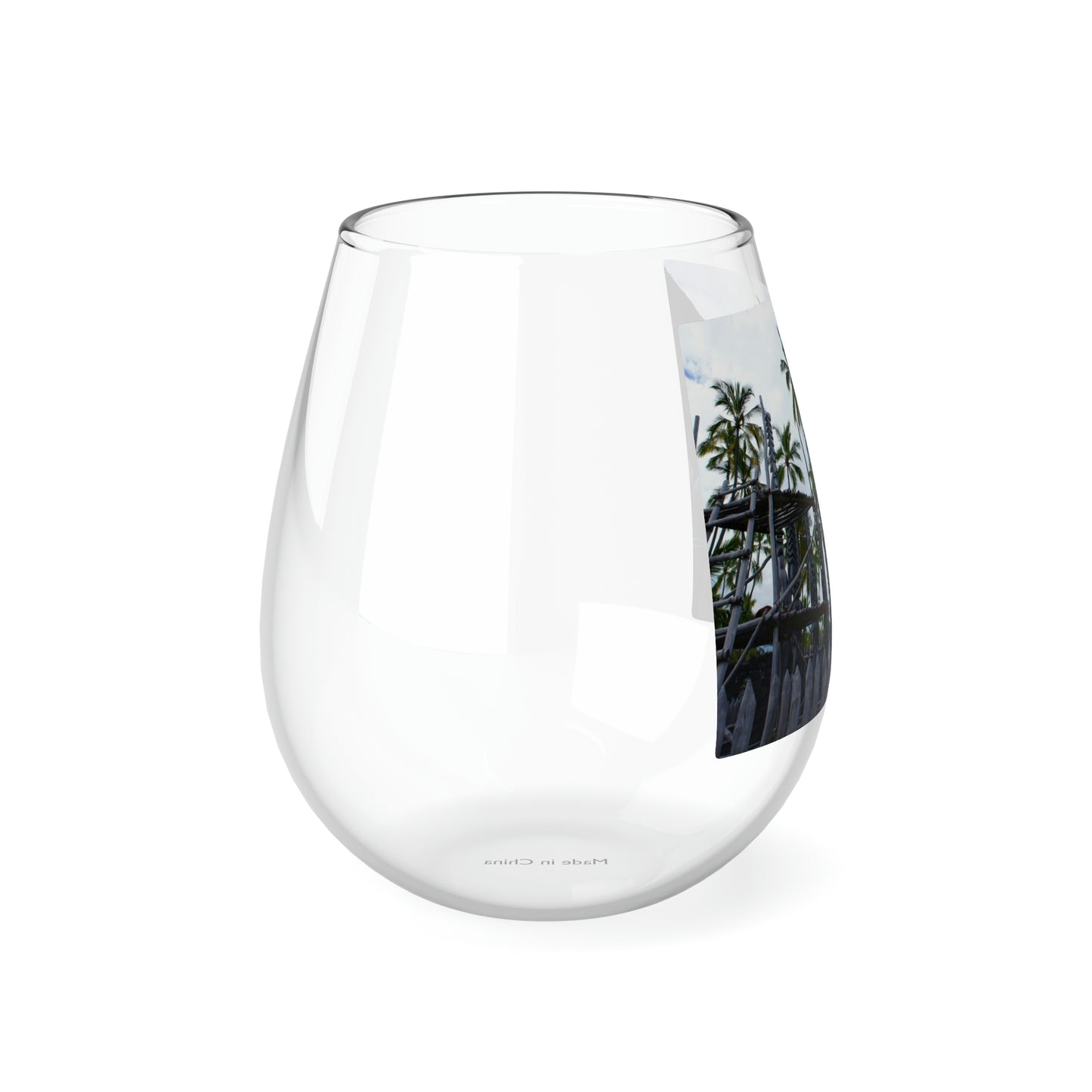 Precious Sanctuary - Stemless Wine Glass, 11.75 oz - Fry1Productions