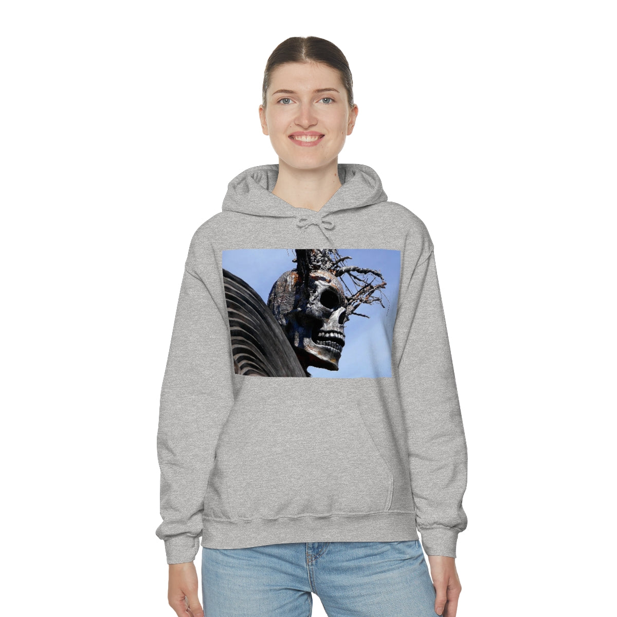 Skull Warrior - Unisex Heavy Blend Hooded Sweatshirt - Fry1Productions