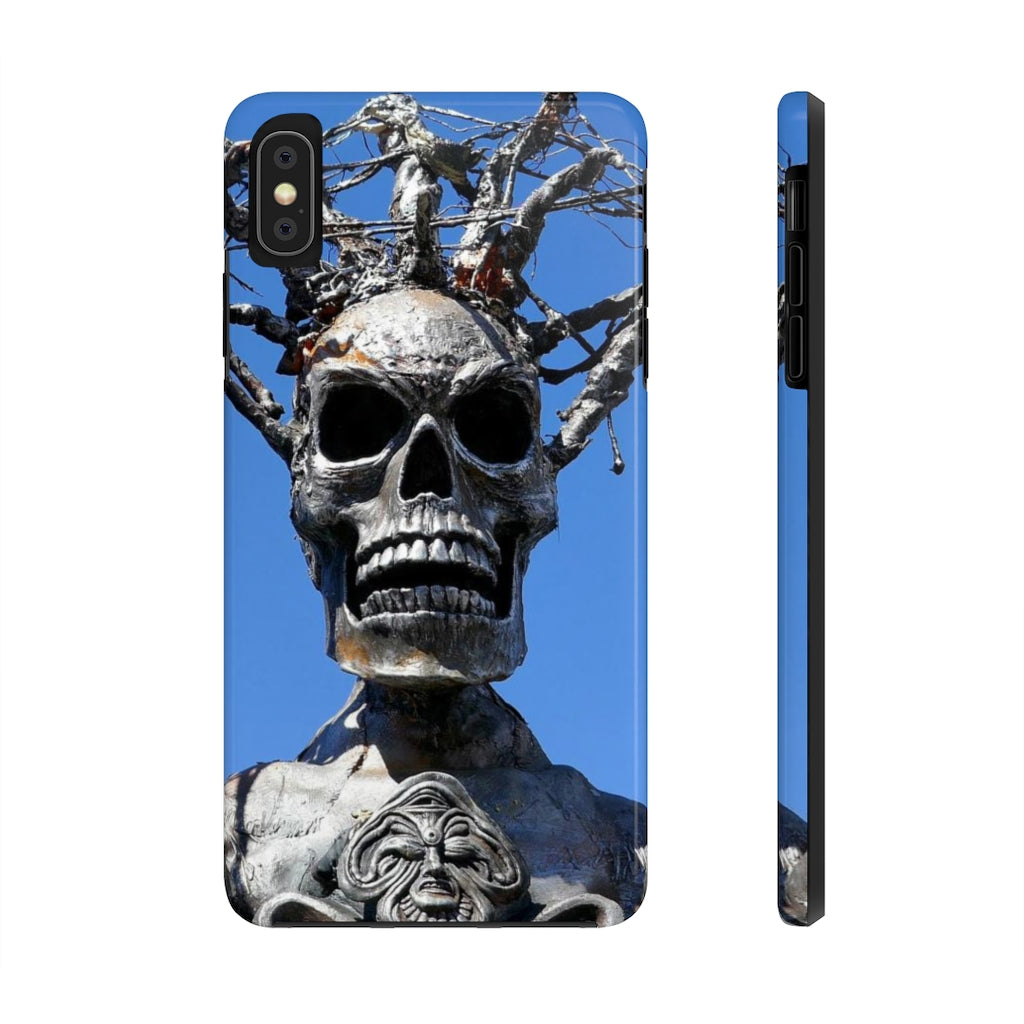 "Skull Warrior Stare" - iPhone Tough Case - (iPhone 13 Pro Max - iPhone 6) - Fry1Productions