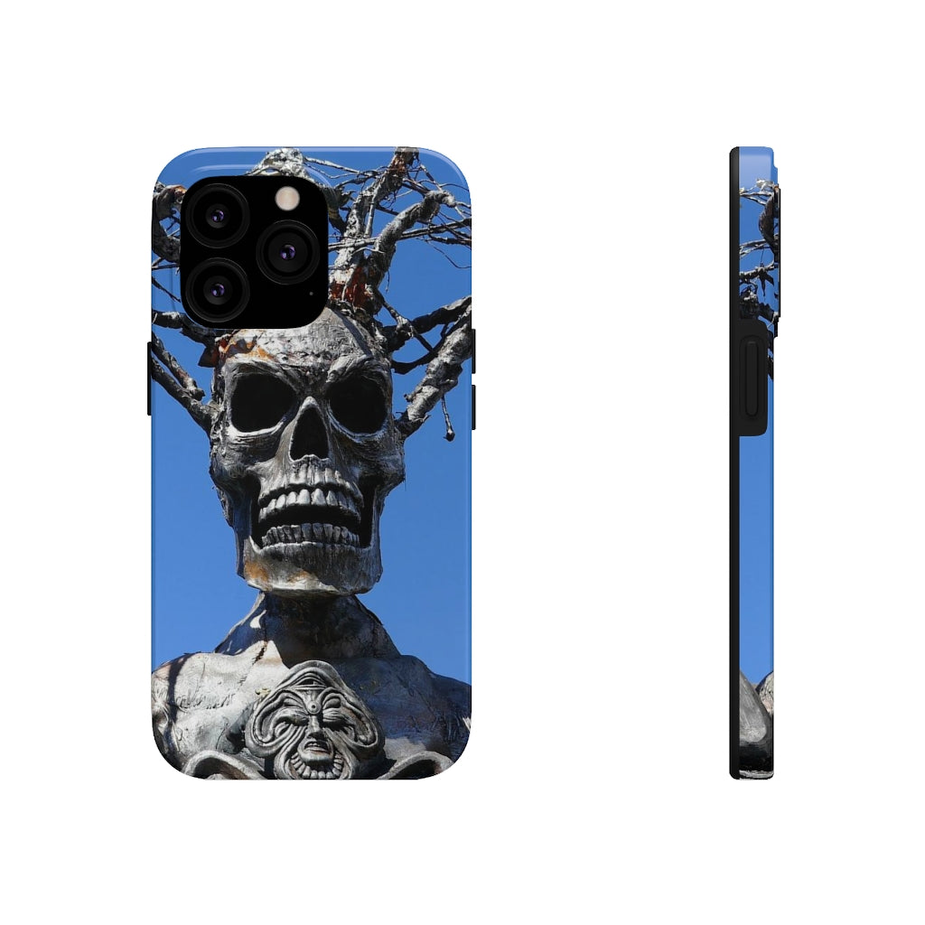 "Skull Warrior Stare" - iPhone Tough Case - (iPhone 13 Pro Max - iPhone 6) - Fry1Productions