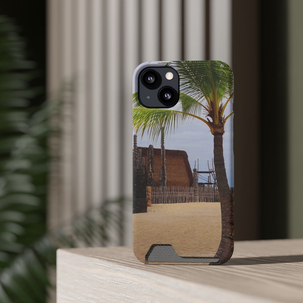 “Florescence Hale O Keawe” - Galaxy S22 S21 & iPhone 13 Case With Card Holder - Fry1Productions
