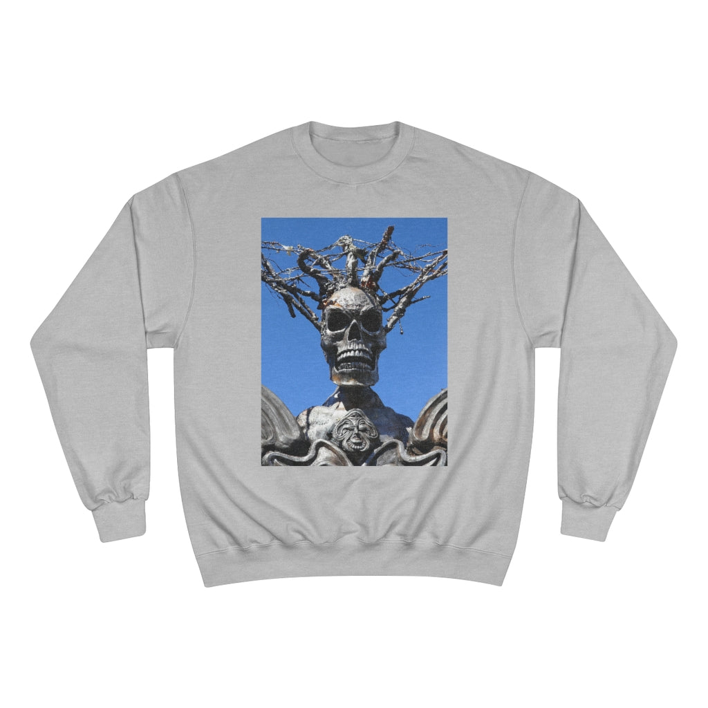 Skull Warrior Stare - Champion Sweatshirt - Fry1Productions