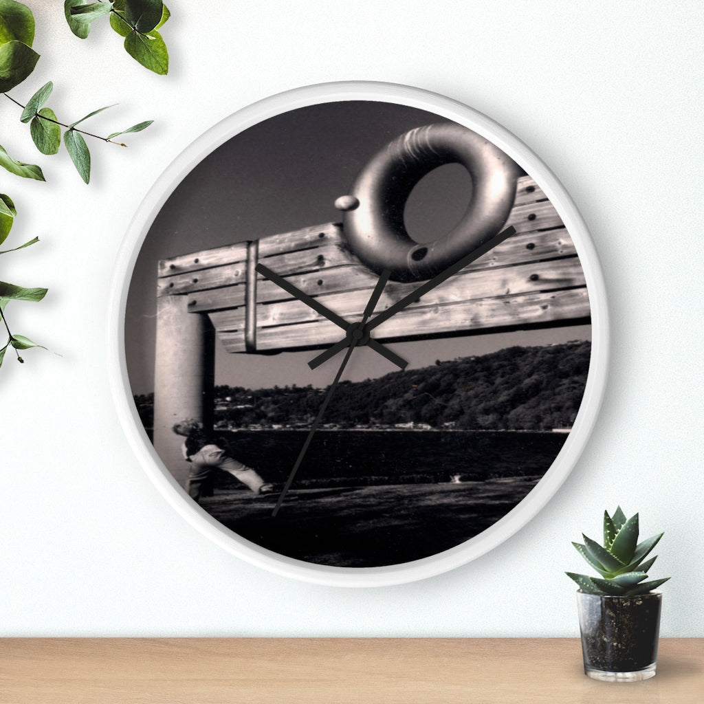 "Great Throw" - 10" Wooden Frame Wall Clock - Fry1Productions