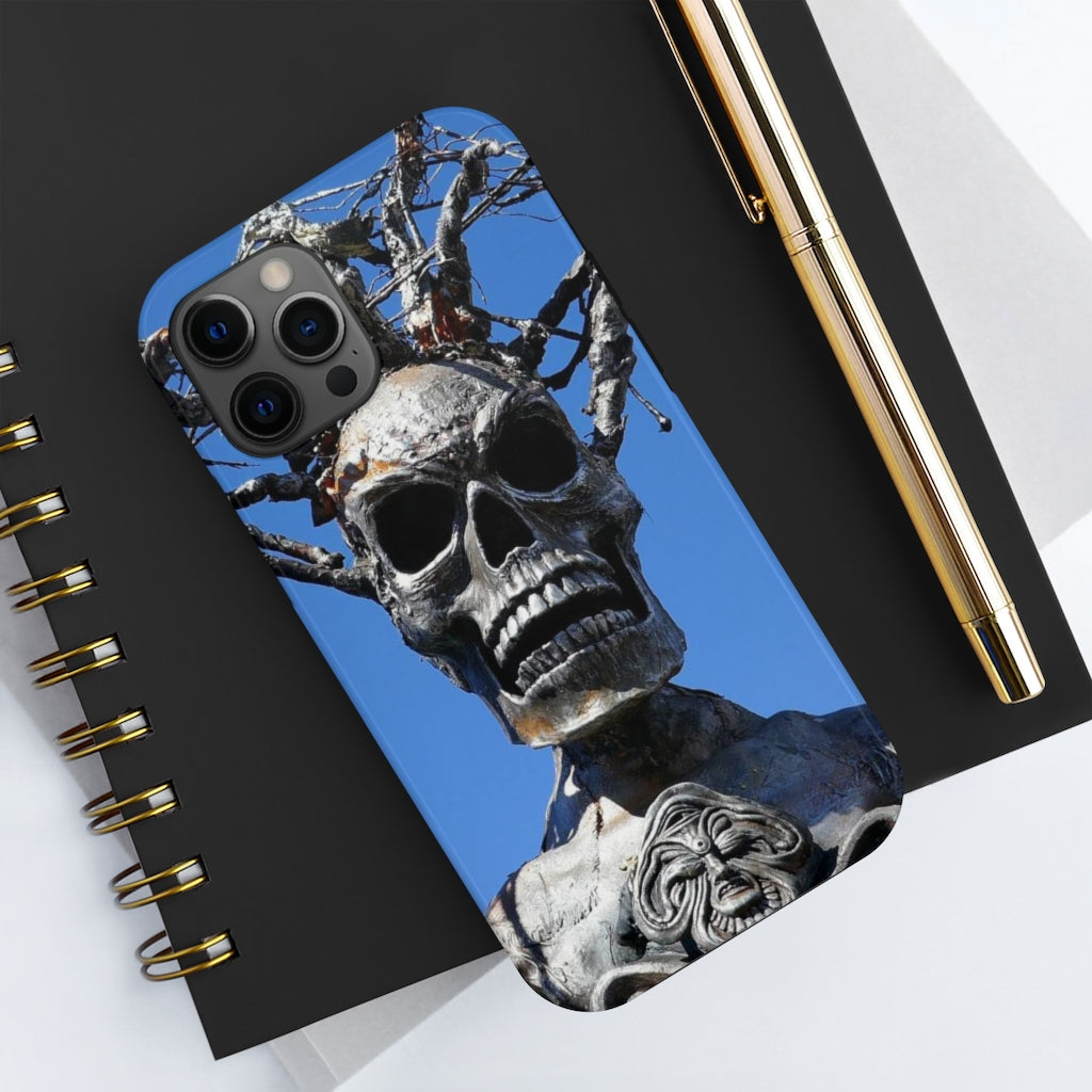 "Skull Warrior Stare" - iPhone Tough Case - (iPhone 13 Pro Max - iPhone 6) - Fry1Productions