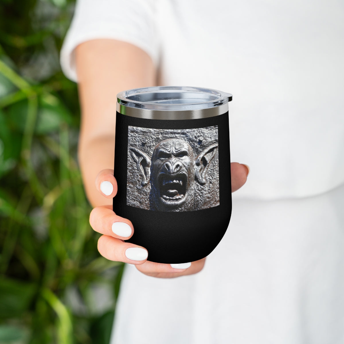 Frenzy Scream - 12 oz Insulated Wine Tumbler - Fry1Productions