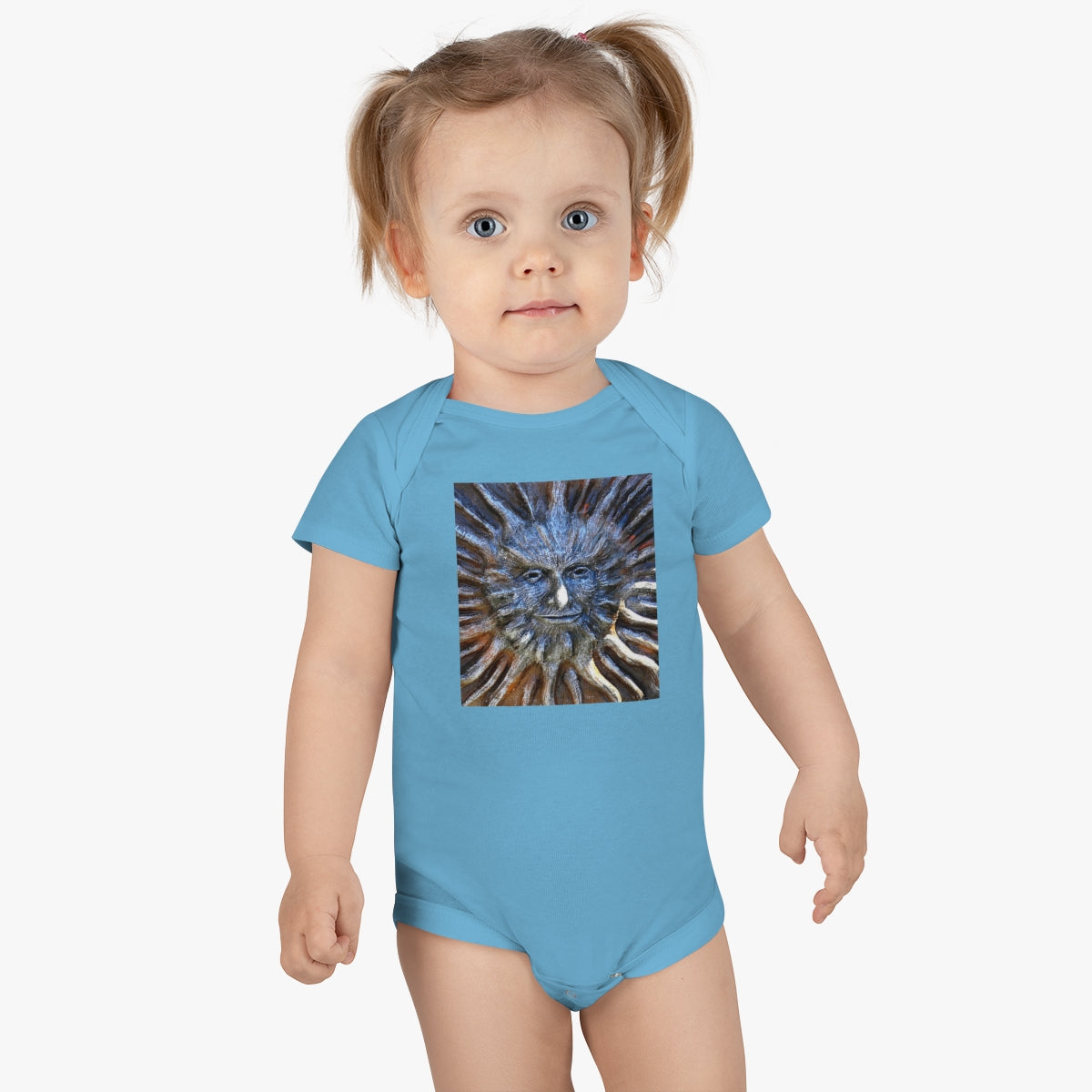 Sun God - Baby Short Sleeve Onesie - Fry1Productions