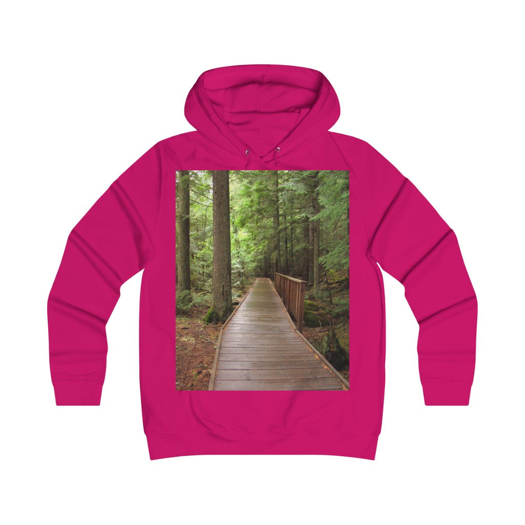 "Fauna Flora" - Girlie College Hoodie - Fry1Productions