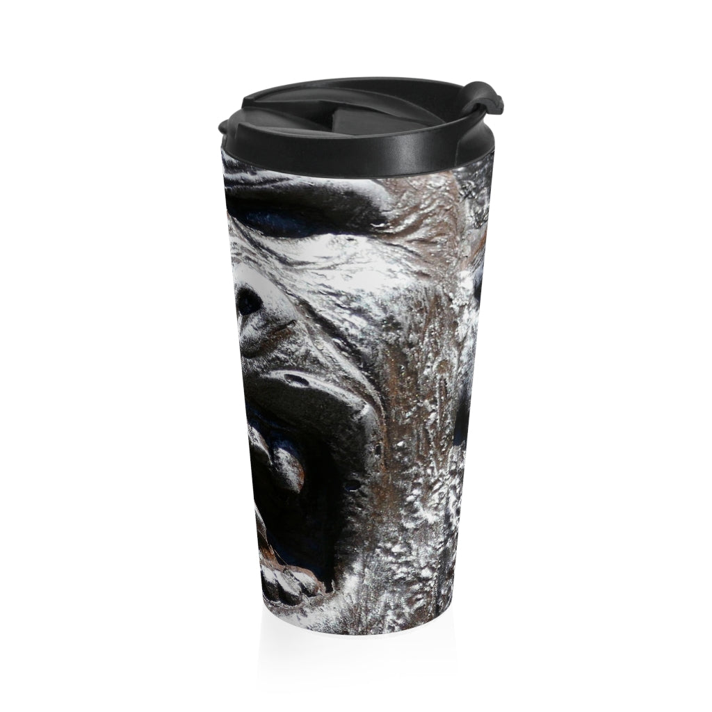 "Frenzy Scream" - Stainless Steel Travel Mug 15 oz - Fry1Productions