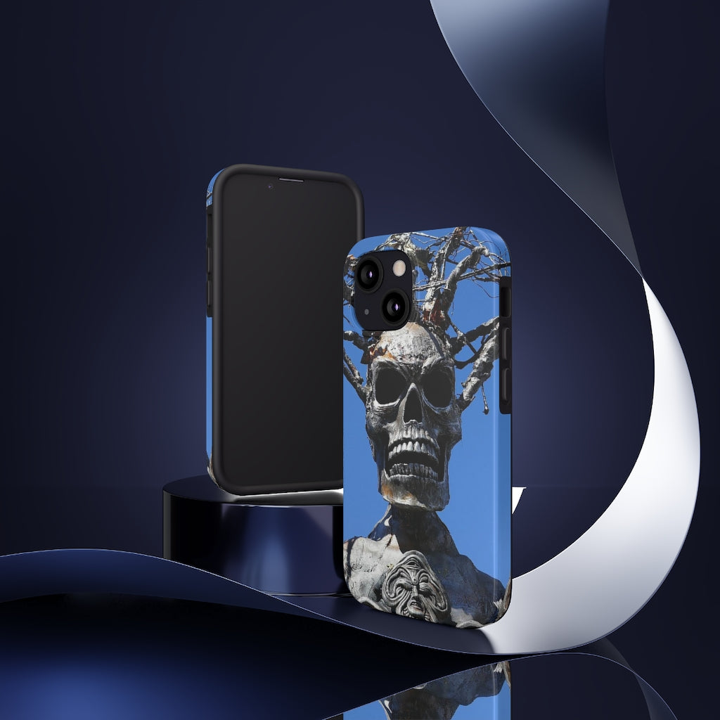 "Skull Warrior Stare" - iPhone Tough Case - (iPhone 13 Pro Max - iPhone 6) - Fry1Productions