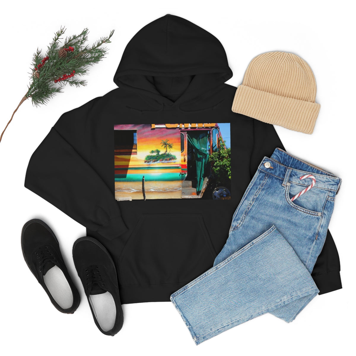 Island Love - Unisex Heavy Blend Hooded Sweatshirt - Fry1Productions
